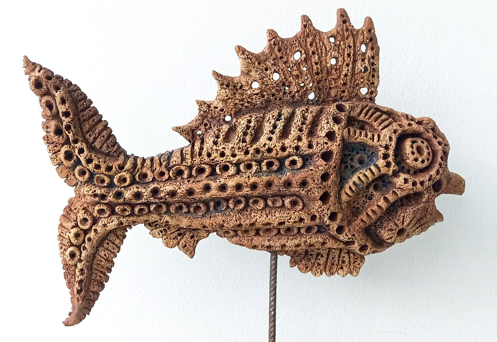 Decoratieve vis van keramiek - Menno Berndsen